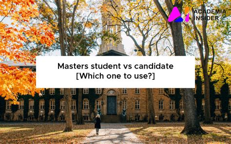 Master VS student .